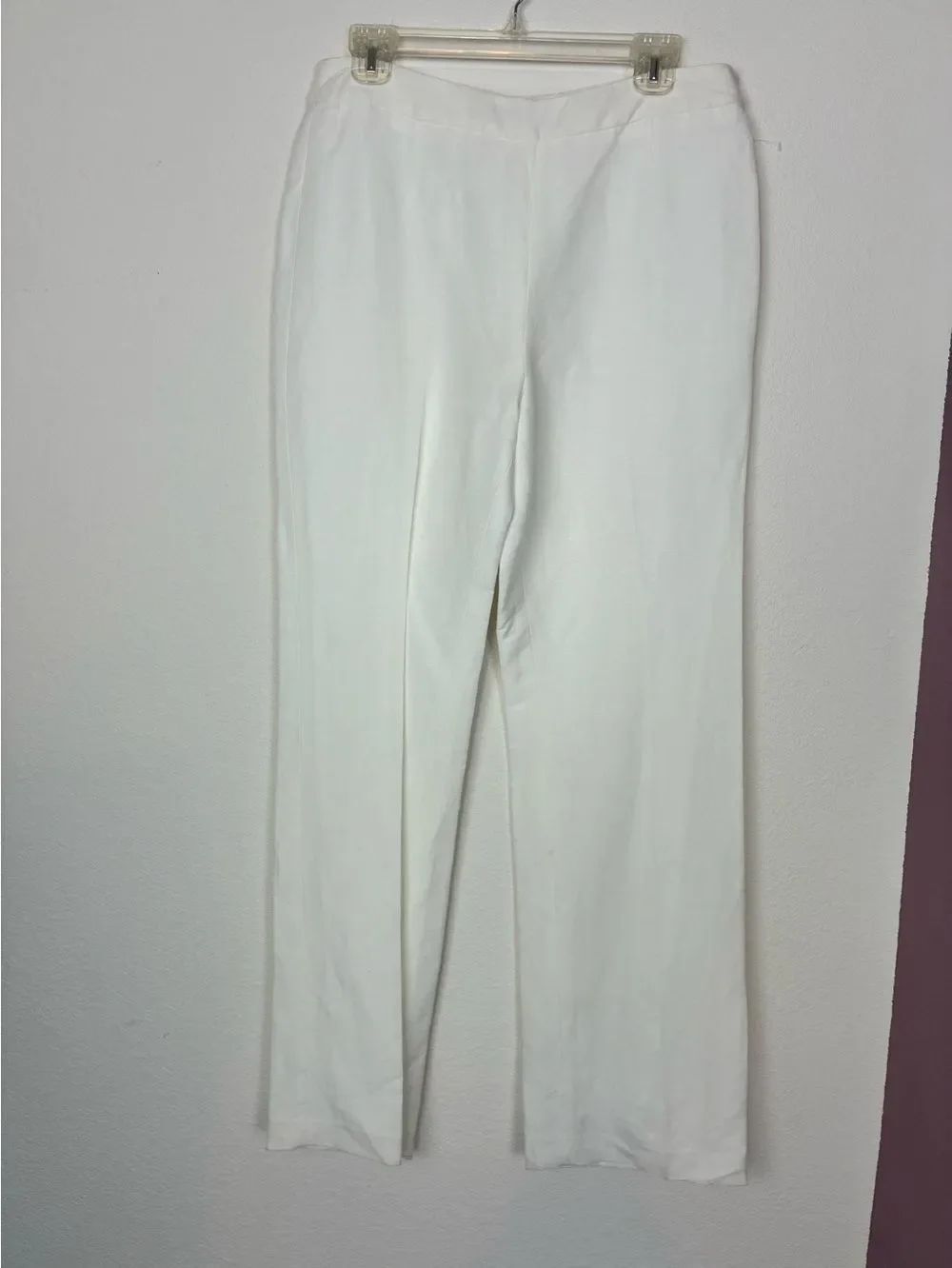 Kasper NWT Linen Blend Lined White Dress Trousers